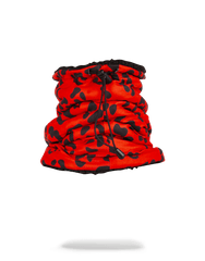RED LEOPARD NECK WARMER
