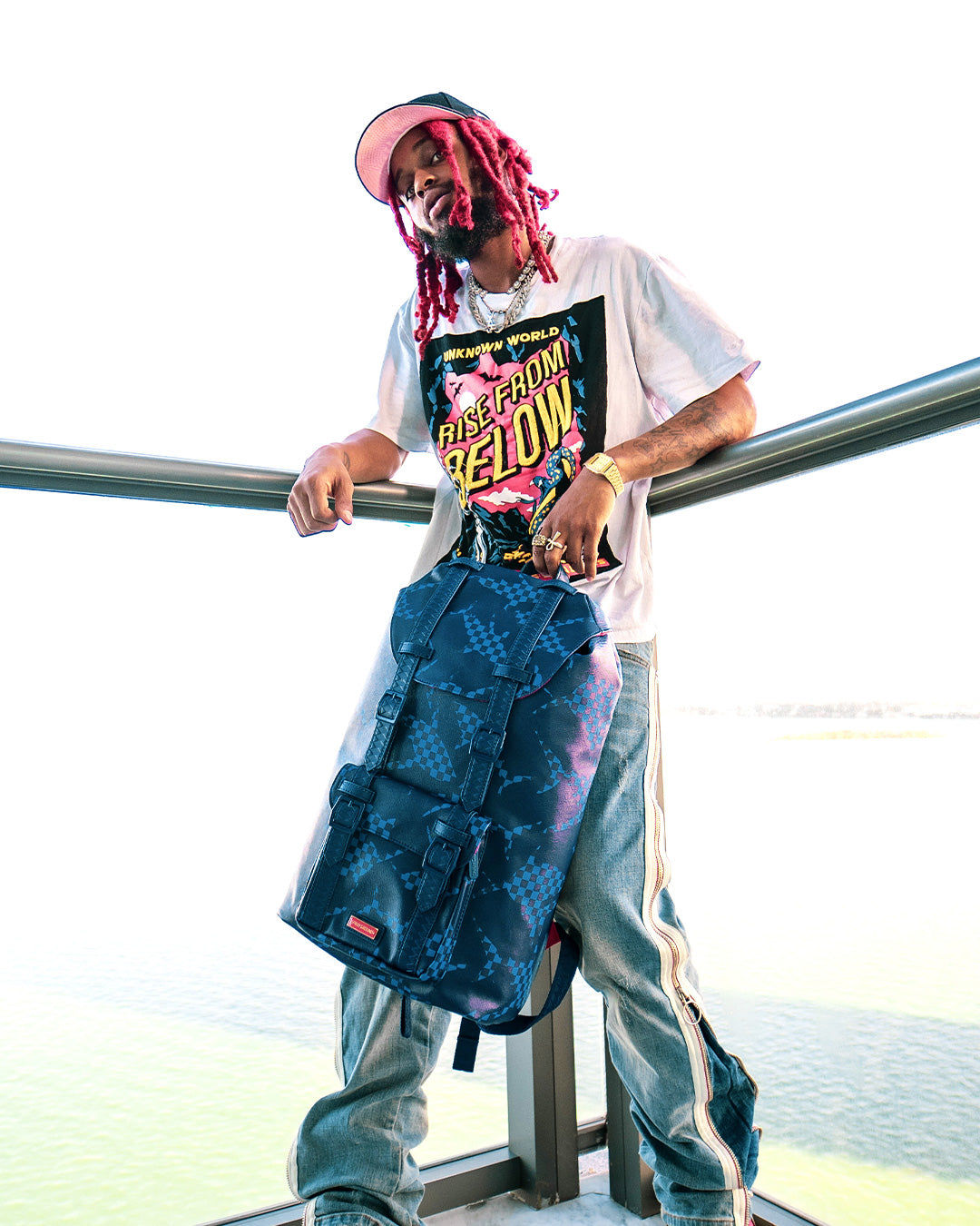 SHARK CHECK (BLUE) HILLS BACKPACK