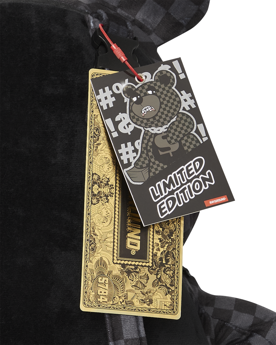 WHAT THE BEEP' SHARK MONEYBEAR TEDDYBEAR BACKPACK