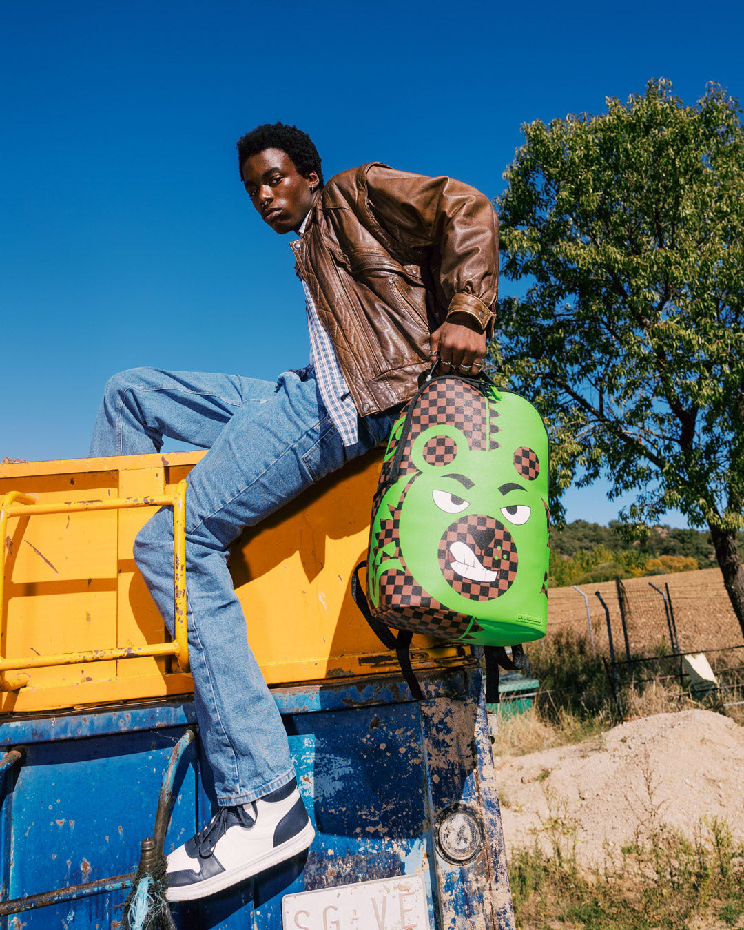 GREEN MONEY BEAR DLXSV BACKPACK