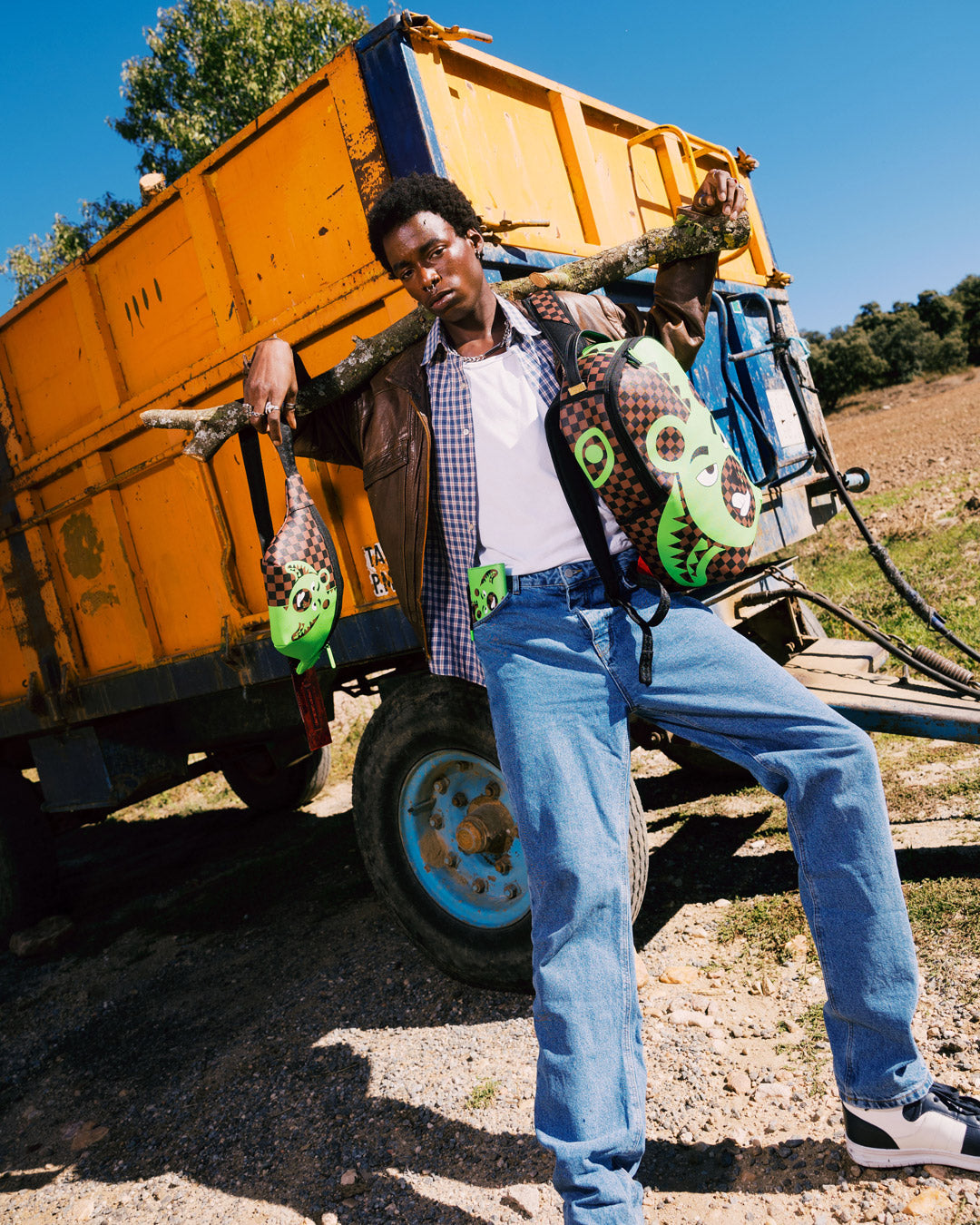 GREEN MONEY BEAR SAVVY CROSSBODY