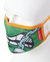 ADULT TMNT: MICHELANGELO SHARK FORM FITTING FACE-COVERING