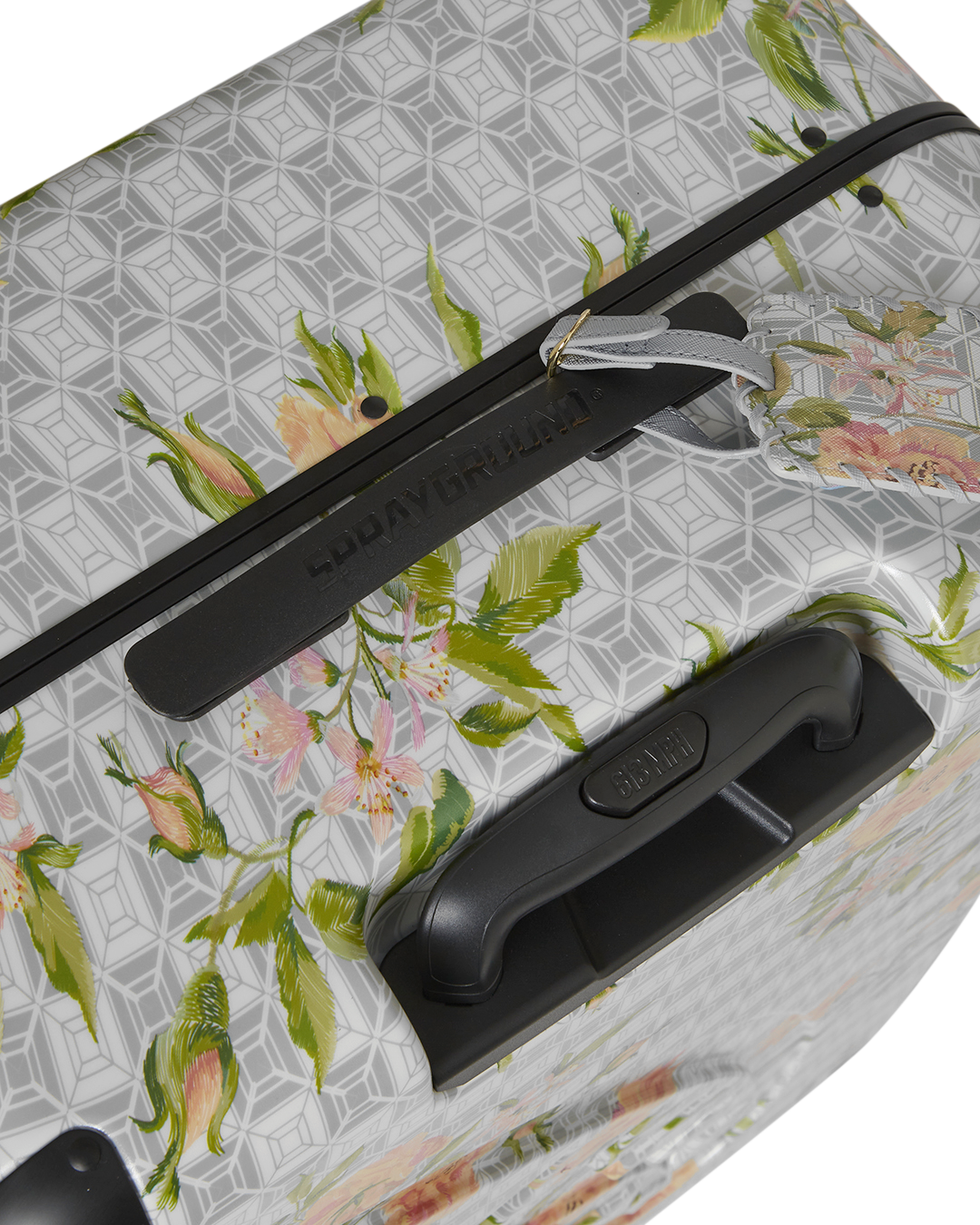 A.I. AFRICAN INTELLIGENCE ELEGANT ENERGY SHARKITECTURE FULL SIZE LUGGAGE - SANDFLOWER COLLAB