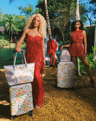 A.I. AFRICAN INTELLIGENCE ELEGANT ENERGY SHARKITECTURE CARRY-ON LUGGAGE - SANDFLOWER COLLAB